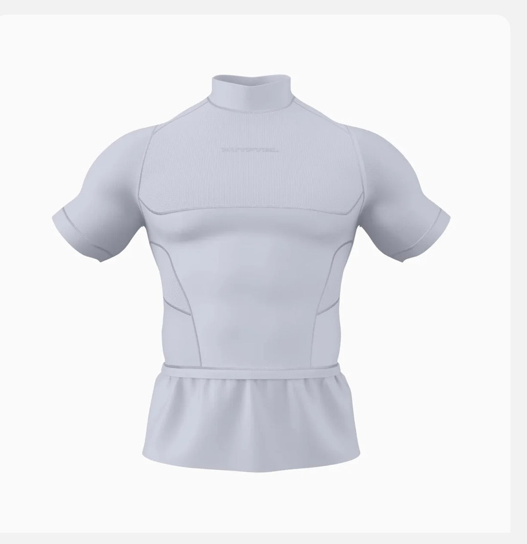 White Blank tight compression