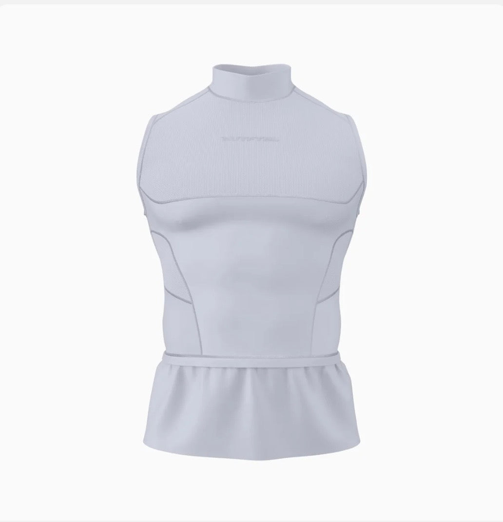 White Blank tight compression